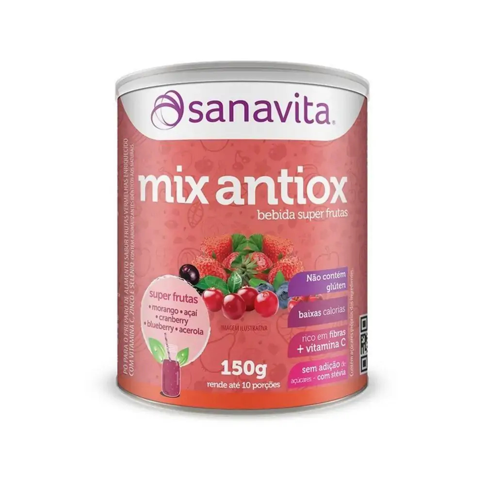 Mix Antiox Morango Acai Cranberry Blueberry Acerola 150g