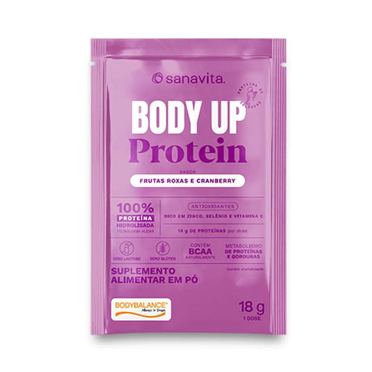 Body UP Sachê FRUTAS ROXAS E CRANBERRY 18g Sanavita