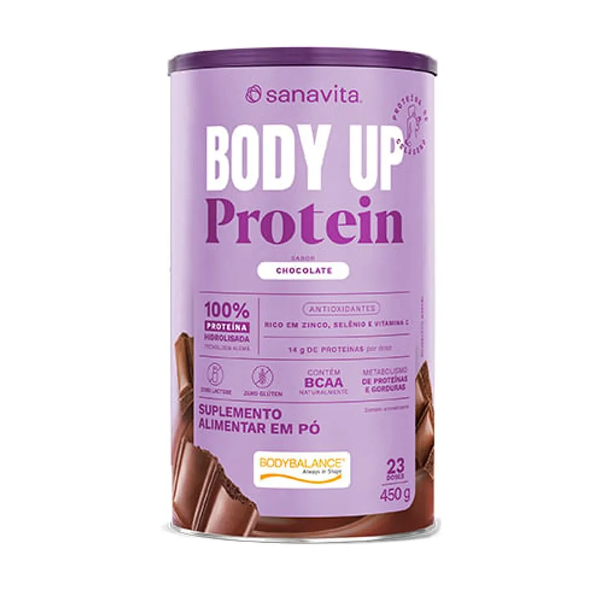 Body UP Chocolate 450g 23 Doses Sanavita