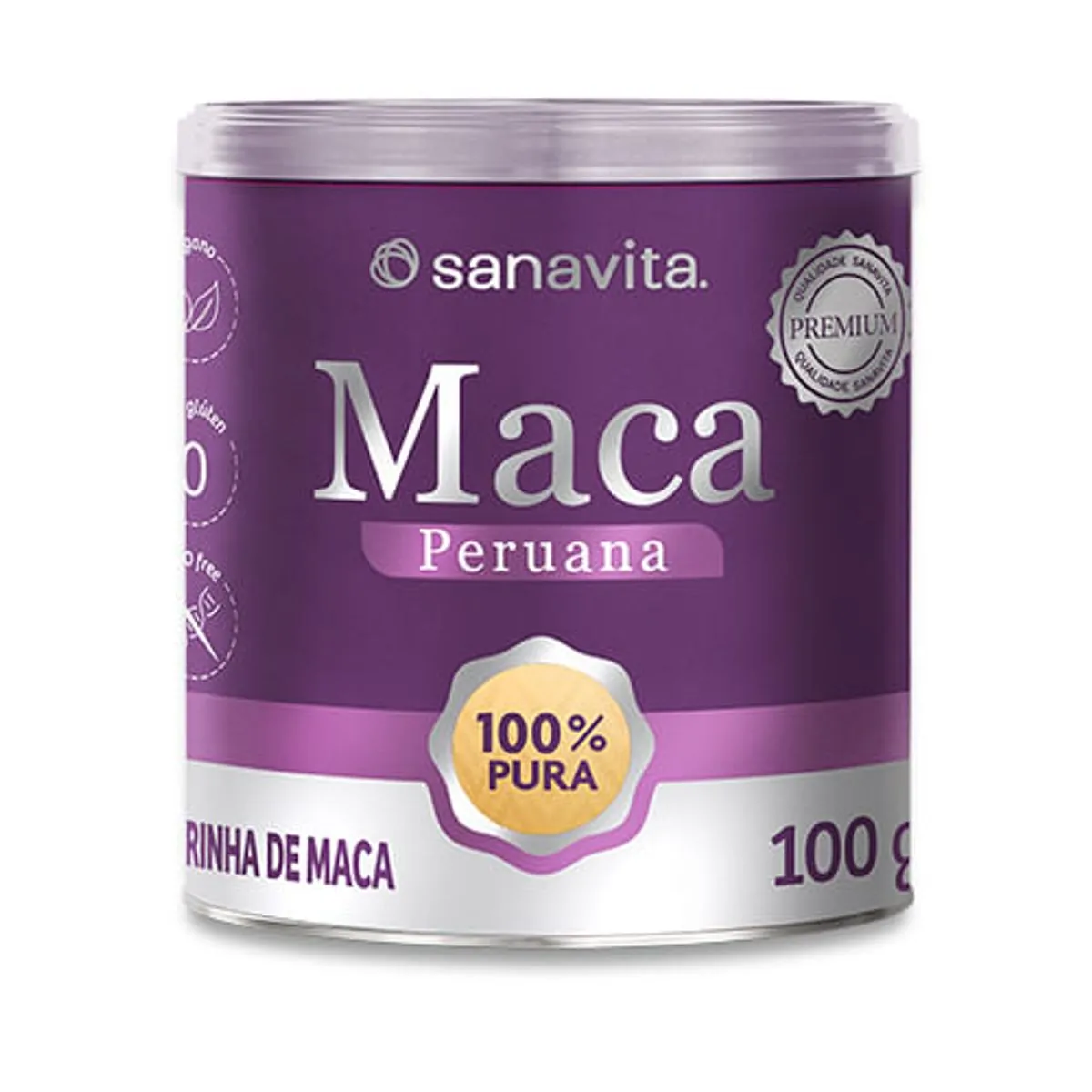 Maca Peruana Farinha de maca 100g Sanavita