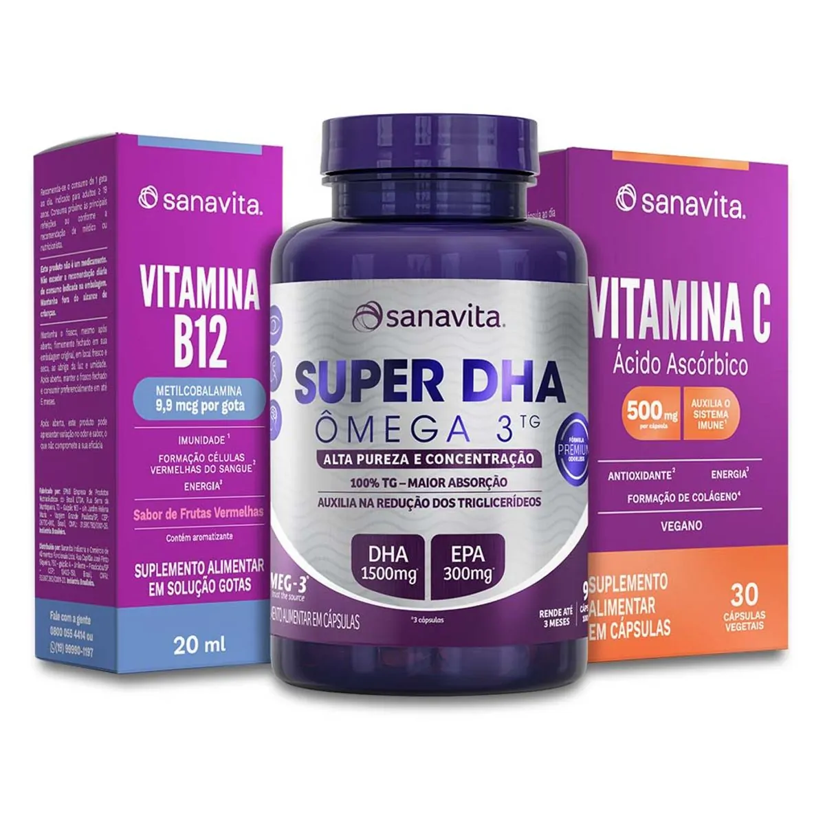 Vitamina C 500mg Sanavita Caixa 30 Cápsulas