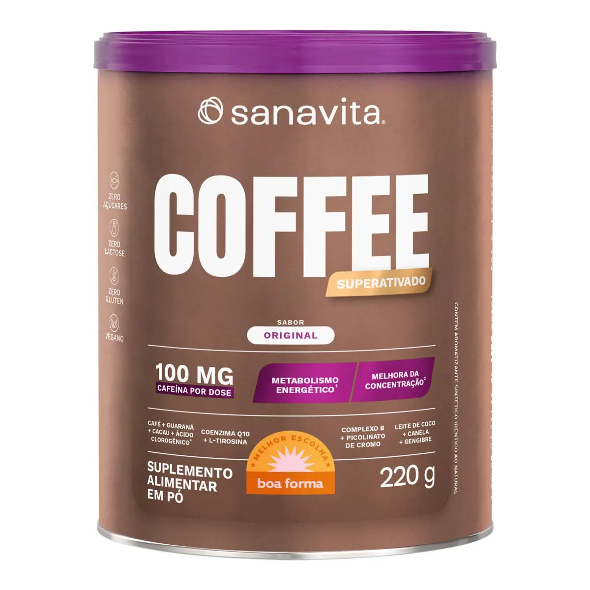 Suplemento Alimentar Super Coffee 3.0 Sabor Original 220g
