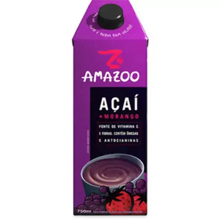Amazoo Açaí E Morango Caixa