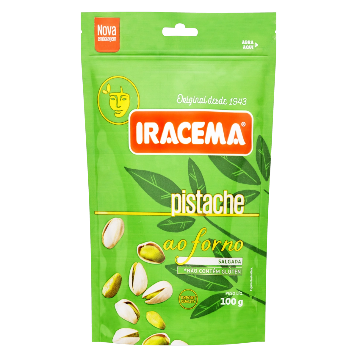 Pistache Salgada Iracema Ao Forno Pouch 100g