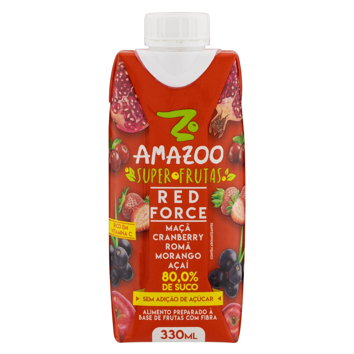 Bebida Red Force Amazoo Super Frutas Caixa 330ml