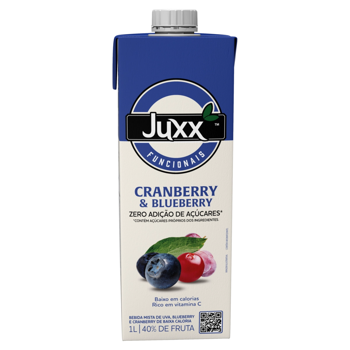 Bebida Cranberry Blueberry Juxx Funcionais Caixa 1l