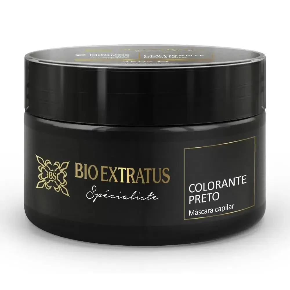 Máscara Capilar Colorante Bio Extratus 2 Minutos Mágicos - Preto 250g