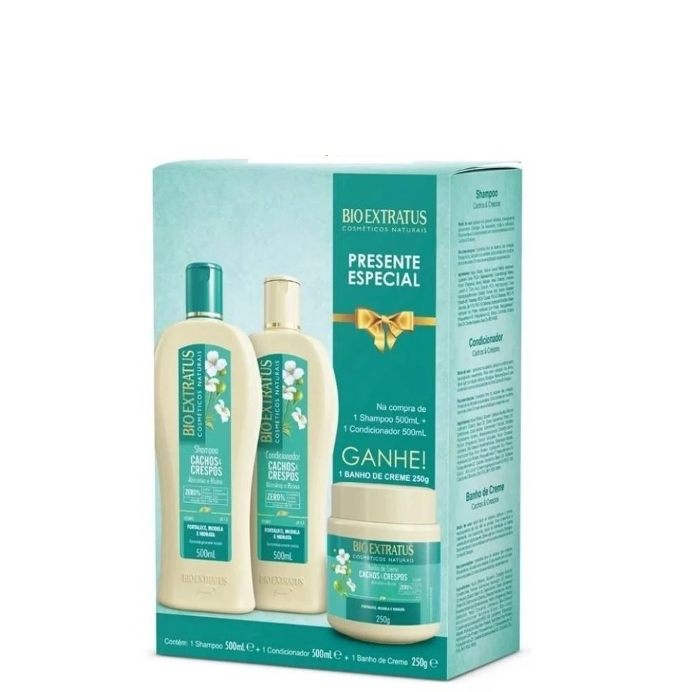 Promocional Bioextratus Cachos Crespos Sh Cond Masc 500ml 500ml 250g
