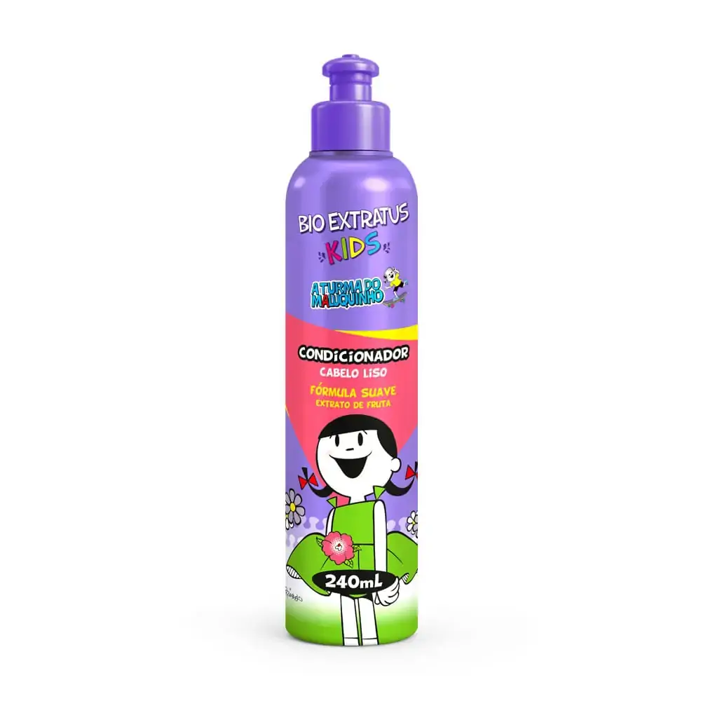 Condicionador Infantil Bio Extratus Kids Liso Turma do Maluquinho 240ml