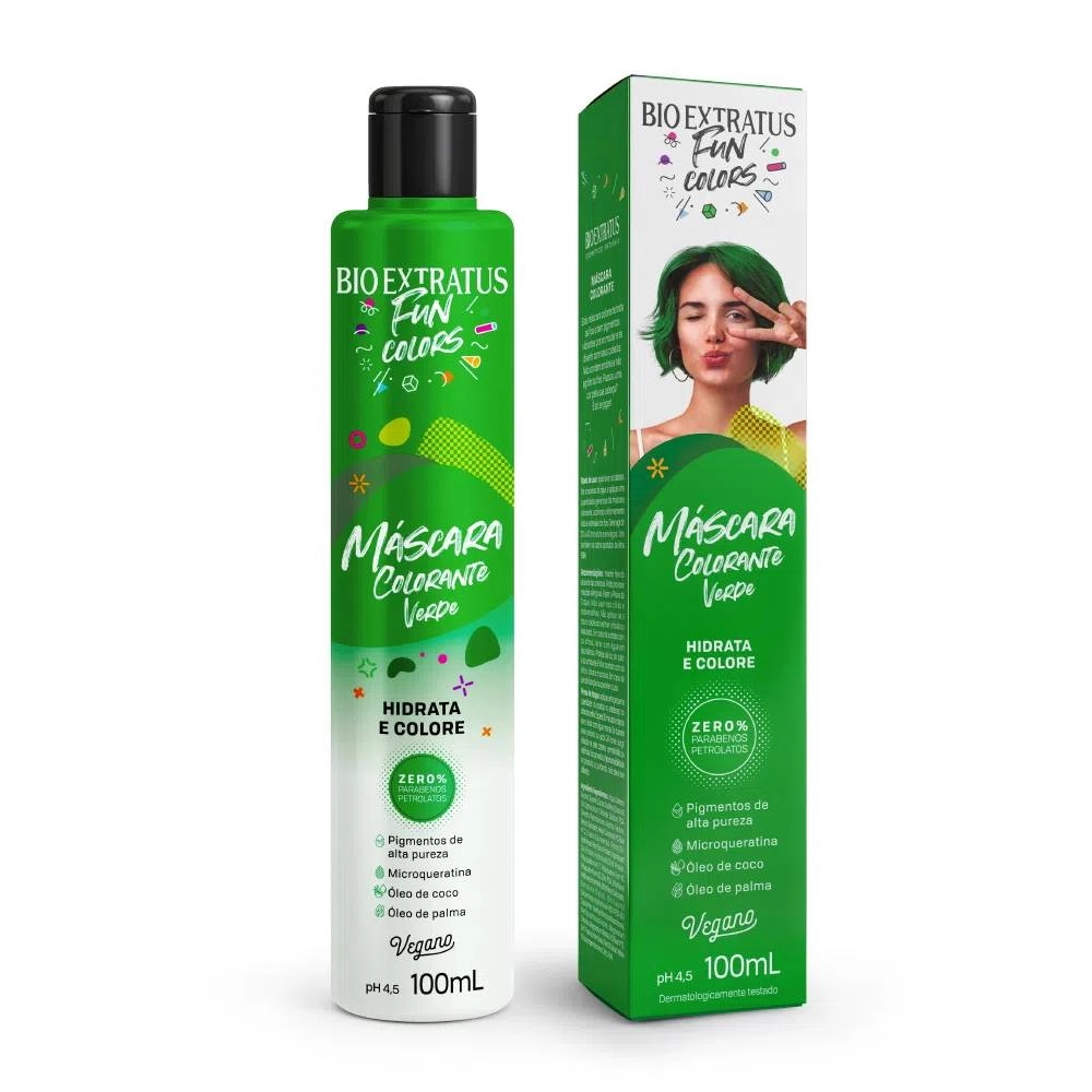 Bio Extratus Fun Colors Mascara Colorante Verde 100ml