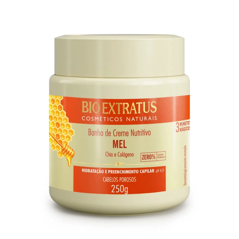 Creme/mascara Tratamento Bioextratus Banho De Creme Mel 250g