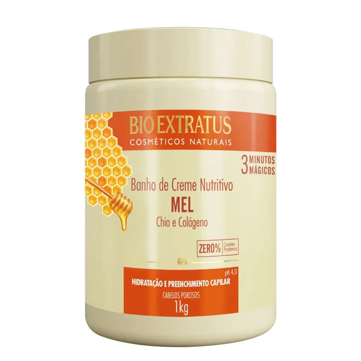 Creme/mascara Tratamento Bioextratus Banho De Creme Mel 1kg