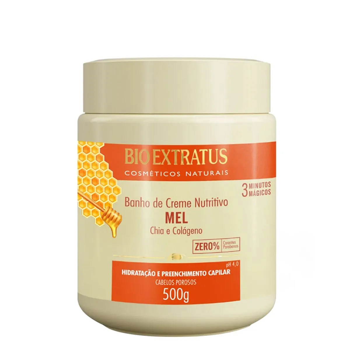 Creme/mascara Tratamento Bioextratus Banho De Creme Mel 500g