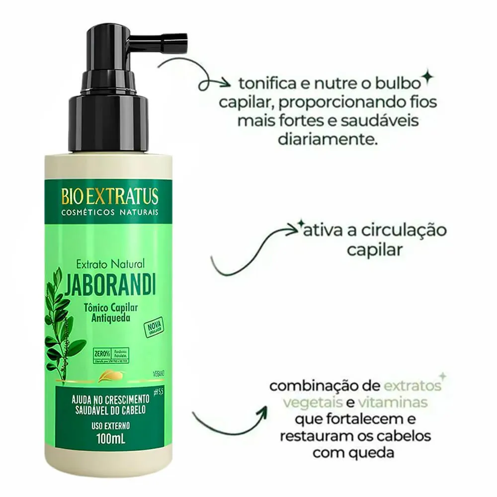 Tonico Capilar Bioextratus Extrato Jaborandi Antiqueda 100ml