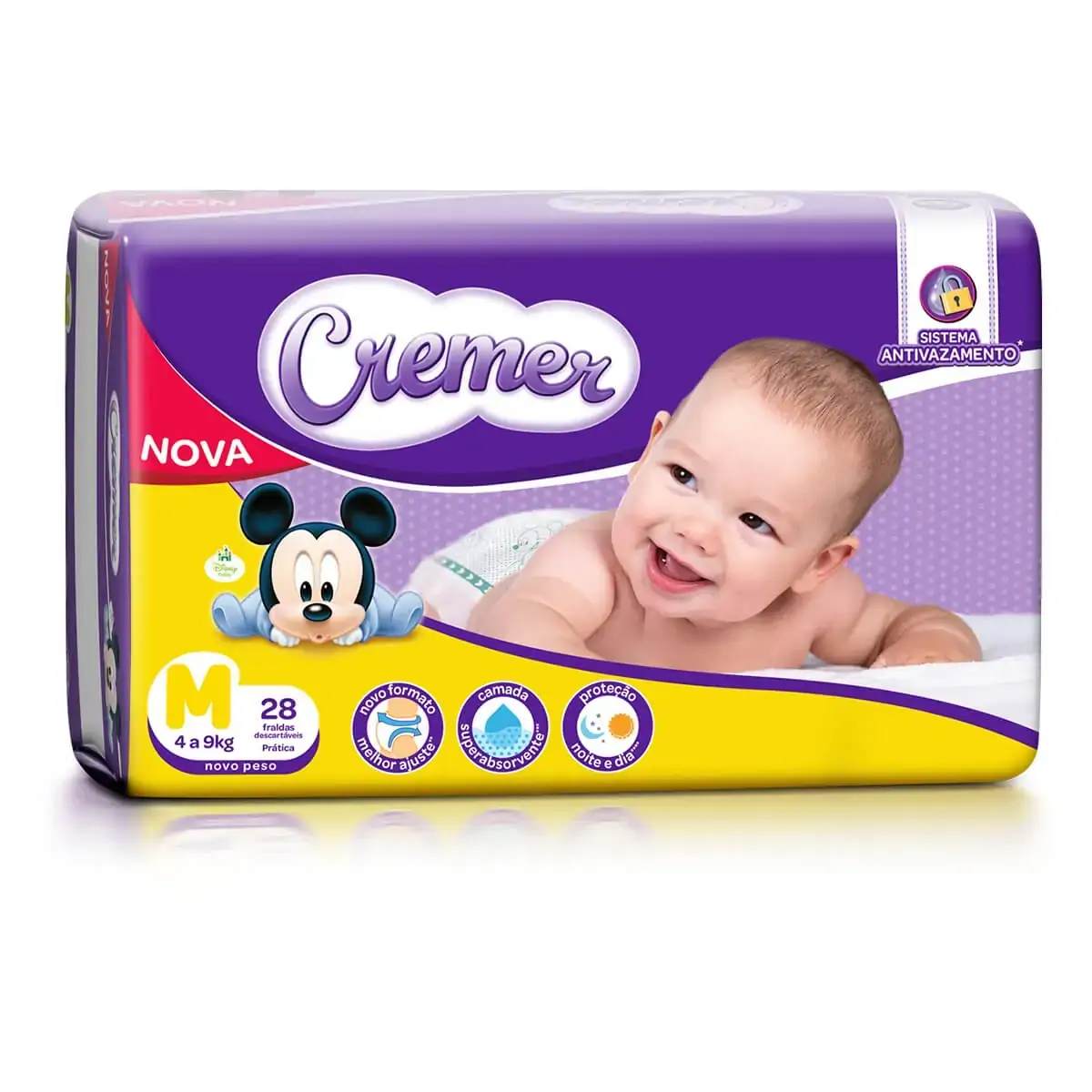 Fralda Desc.cremer Disney Baby Pratica M Lv30 Pg28
