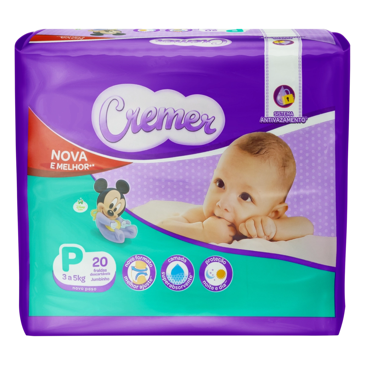 Fralda CREMER DISNEY P 20 Unidades