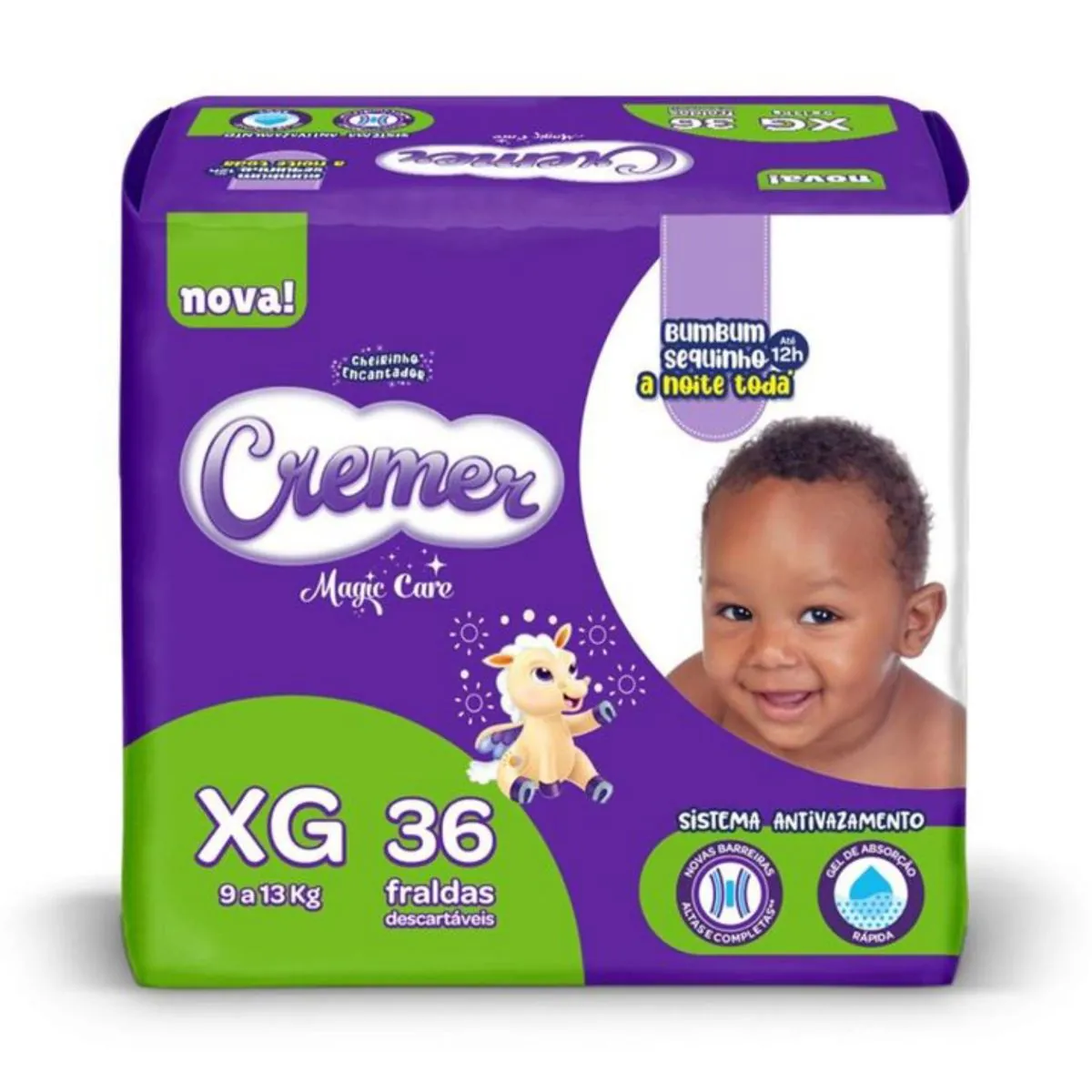 Fralda Descartável Cremer Magic Care XG - 36 Unidades