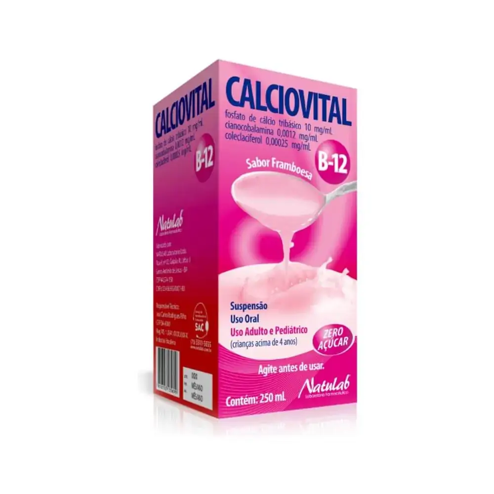 Calciovital B12 Framboesa Susp Natulab