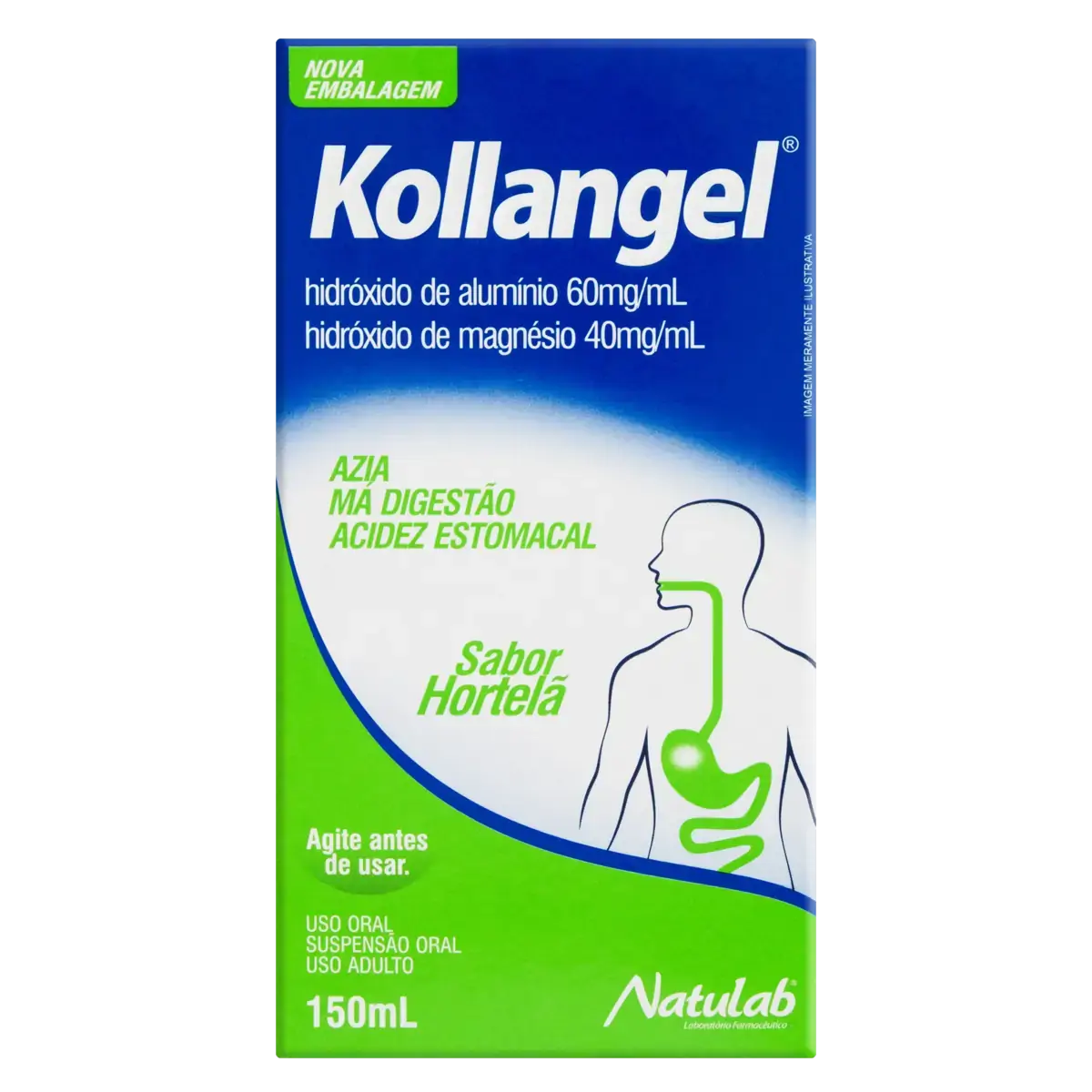 Kollangel Hortelã Natulab Caixa 150ml