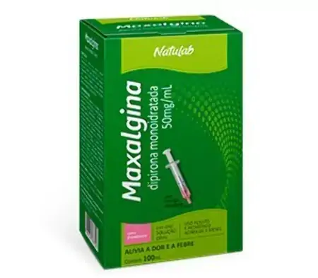 Maxalgina 50mg/ml Framboesa Natulab Caixa 100ml Seringa Dosadora