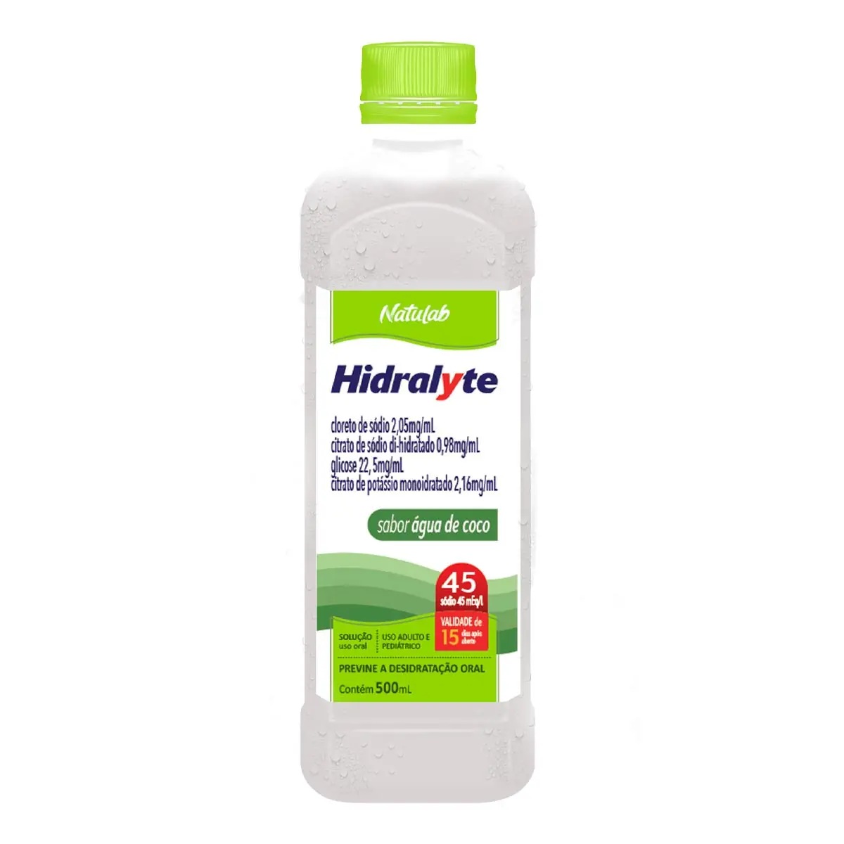 Hidralyte 45 Sabor Água de Coco Natulab com 500 ml