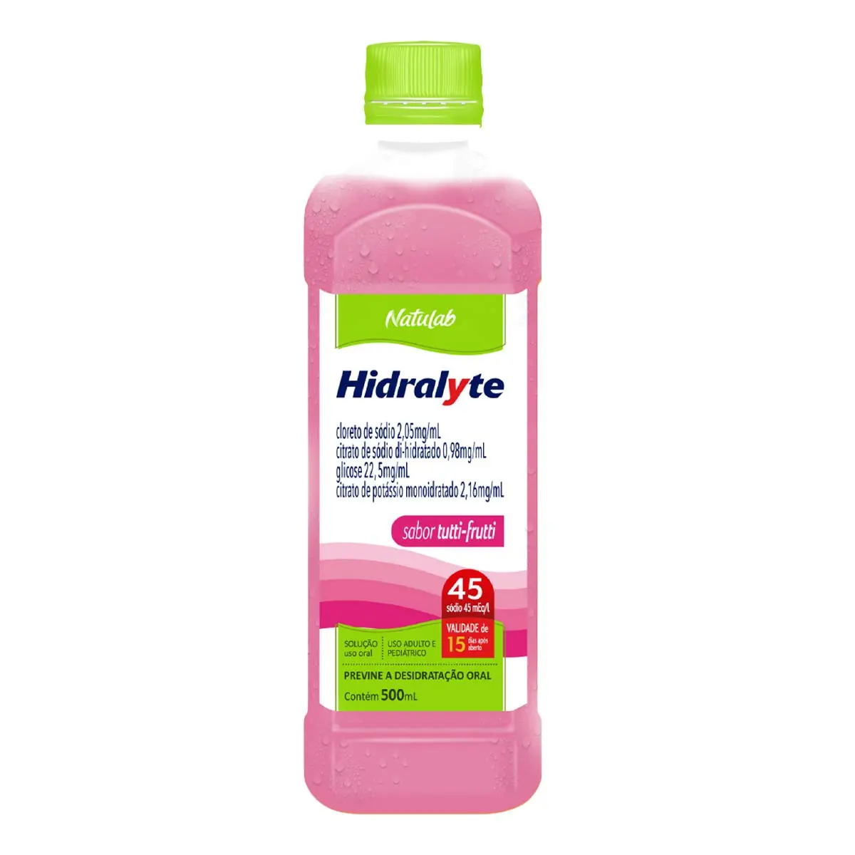 Hidralyte 45 Sabor Tutti-Frutti com 500 ml