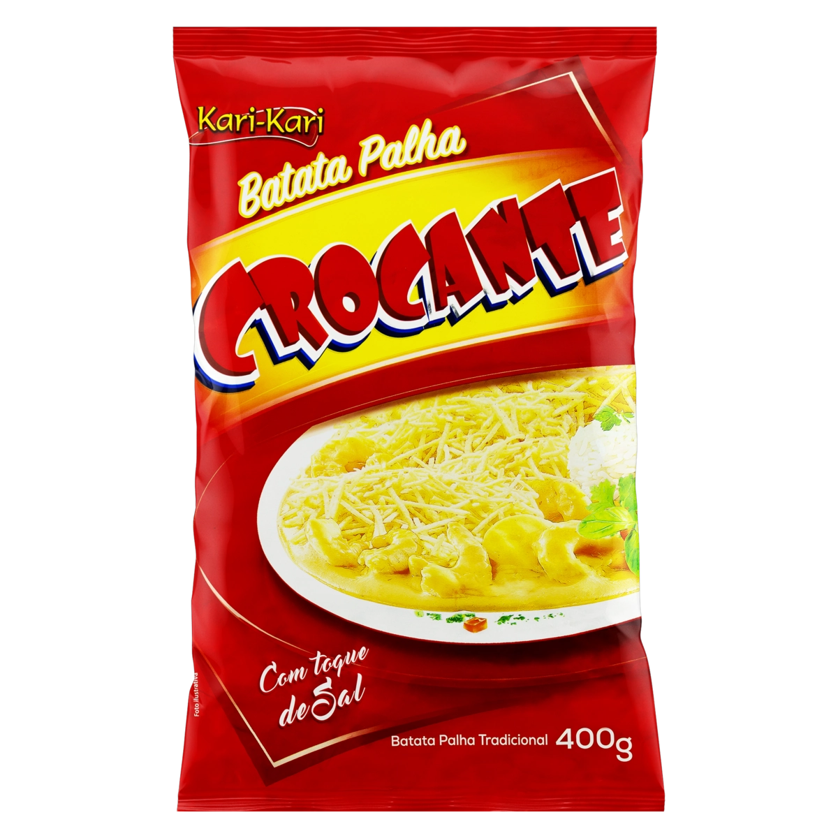 Batata Palha Tradicional Kari Kari Crocante Pacote 400g