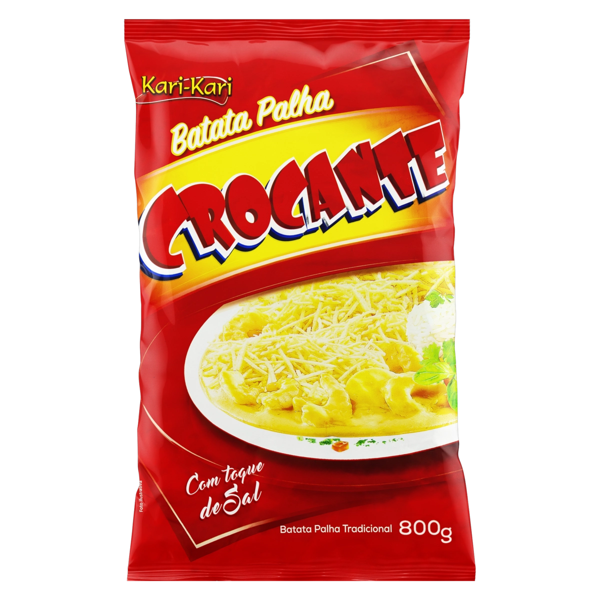 Batata Palha Tradicional Kari Kari Crocante Pacote 800g