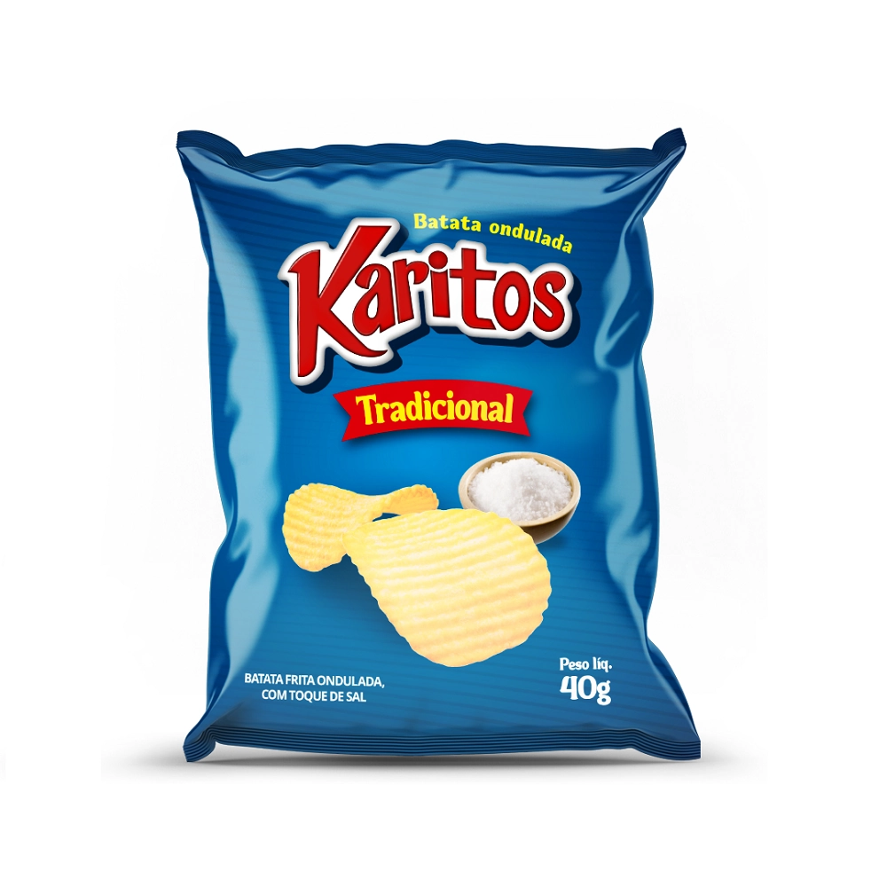 Batata Frita Ondulada Karitos Pacote 40g