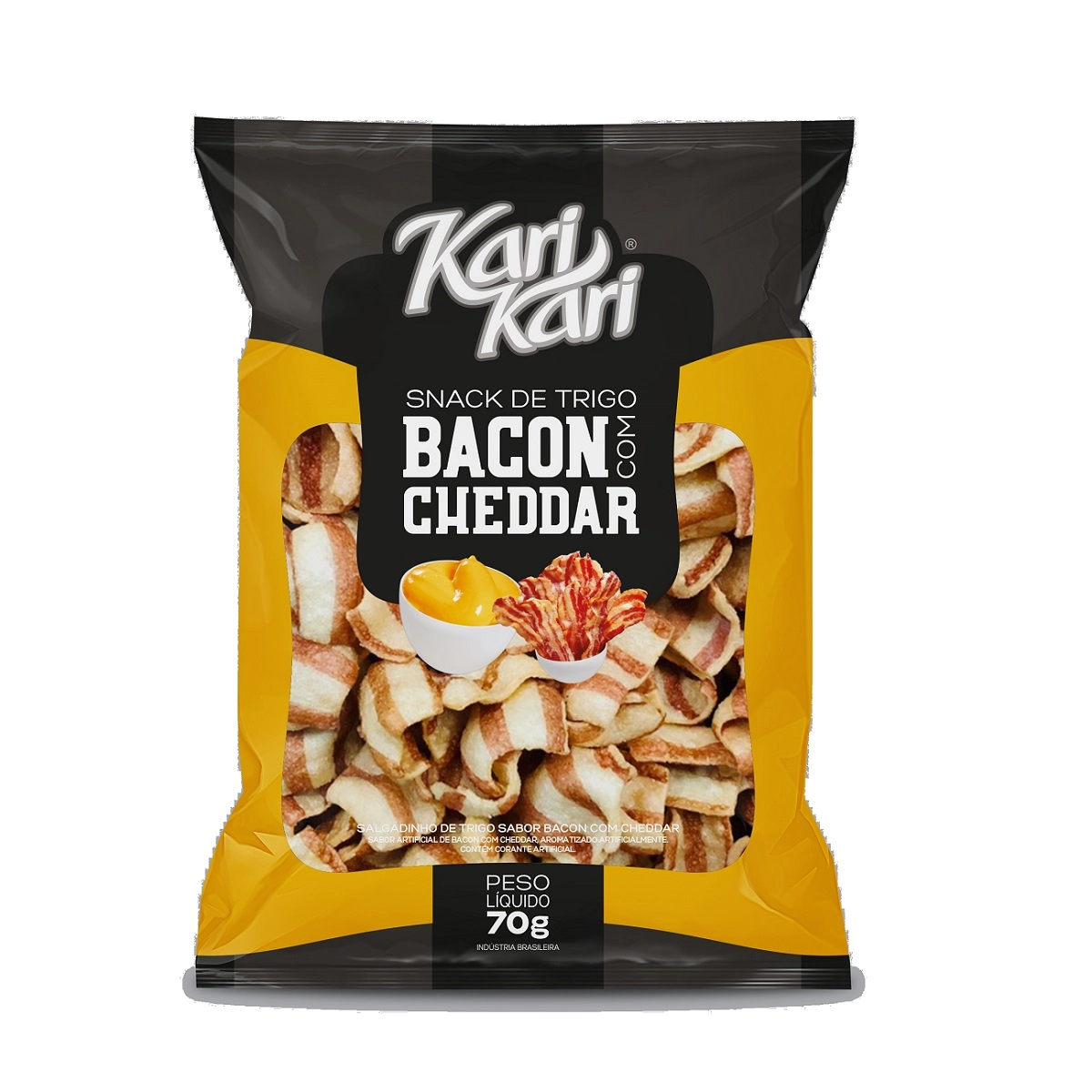 Salgadinho Snacks Kari Kari De Trigo Bacon C/cheddar 70g