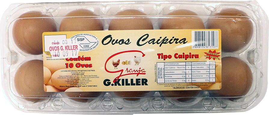 Ovos Caipira G Killer Gde C/12unidade