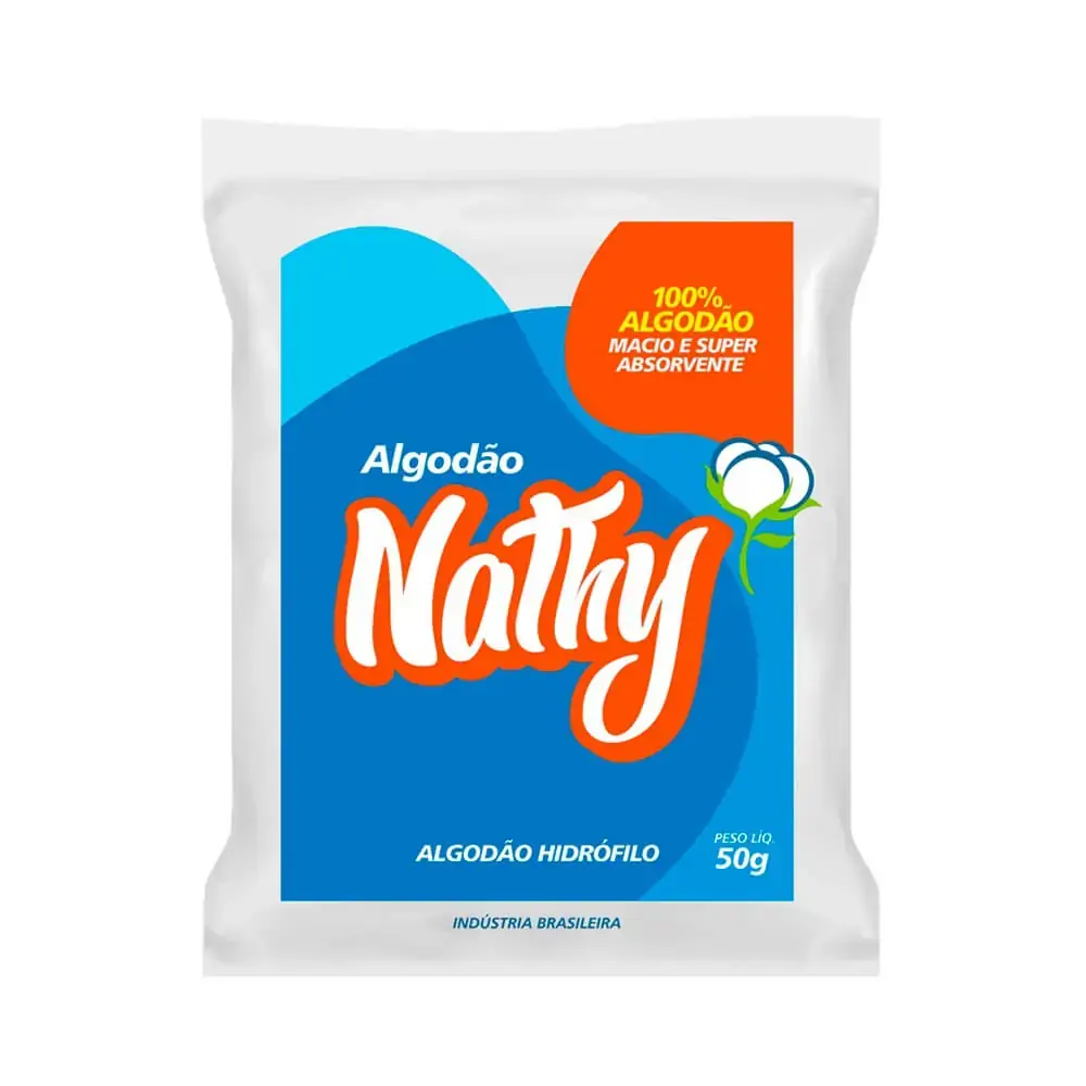Algodao Nathalya Zig Zag Hidrofilo 50g