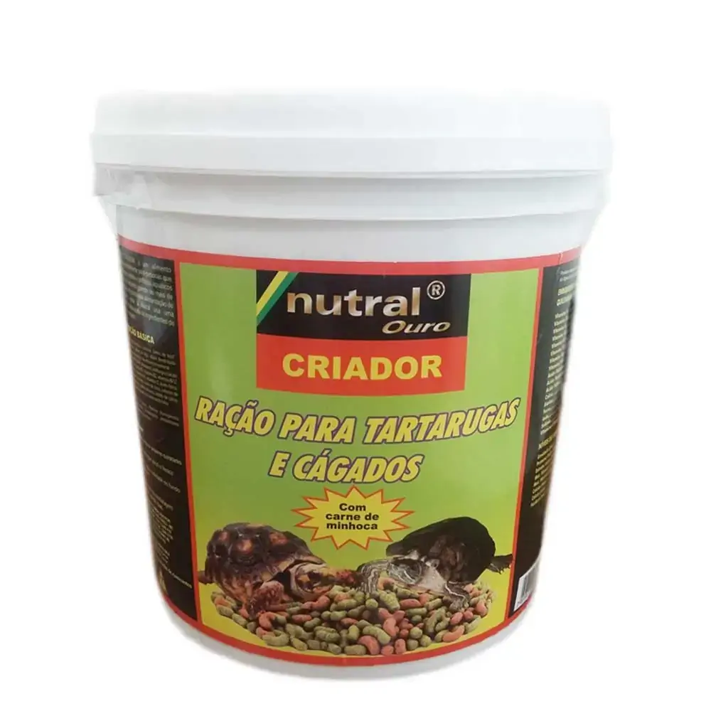 Ração para Tartarugas Jabuti Cágado Ouro Criador Nutral 1,3kg
