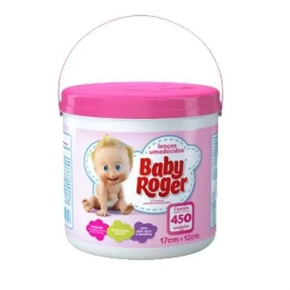 Lenços Umedecidos Baby Roger Balde 450unidade