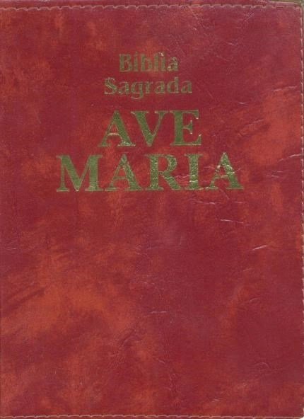 Biblia Luxo Media Caramelo 440g Editora Ave Maria