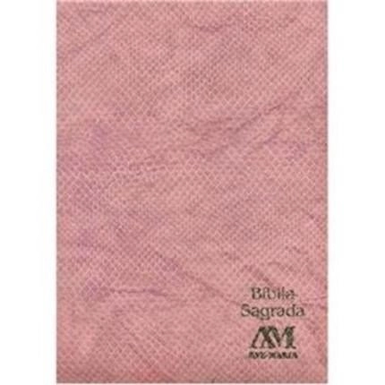 Biblia Luxo Media Rosa 740g Ave Maria