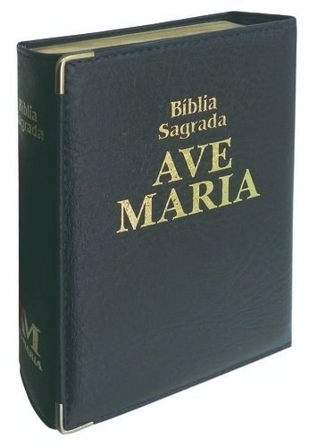 Biblia Capanga Media Azul 780g Ave Maria