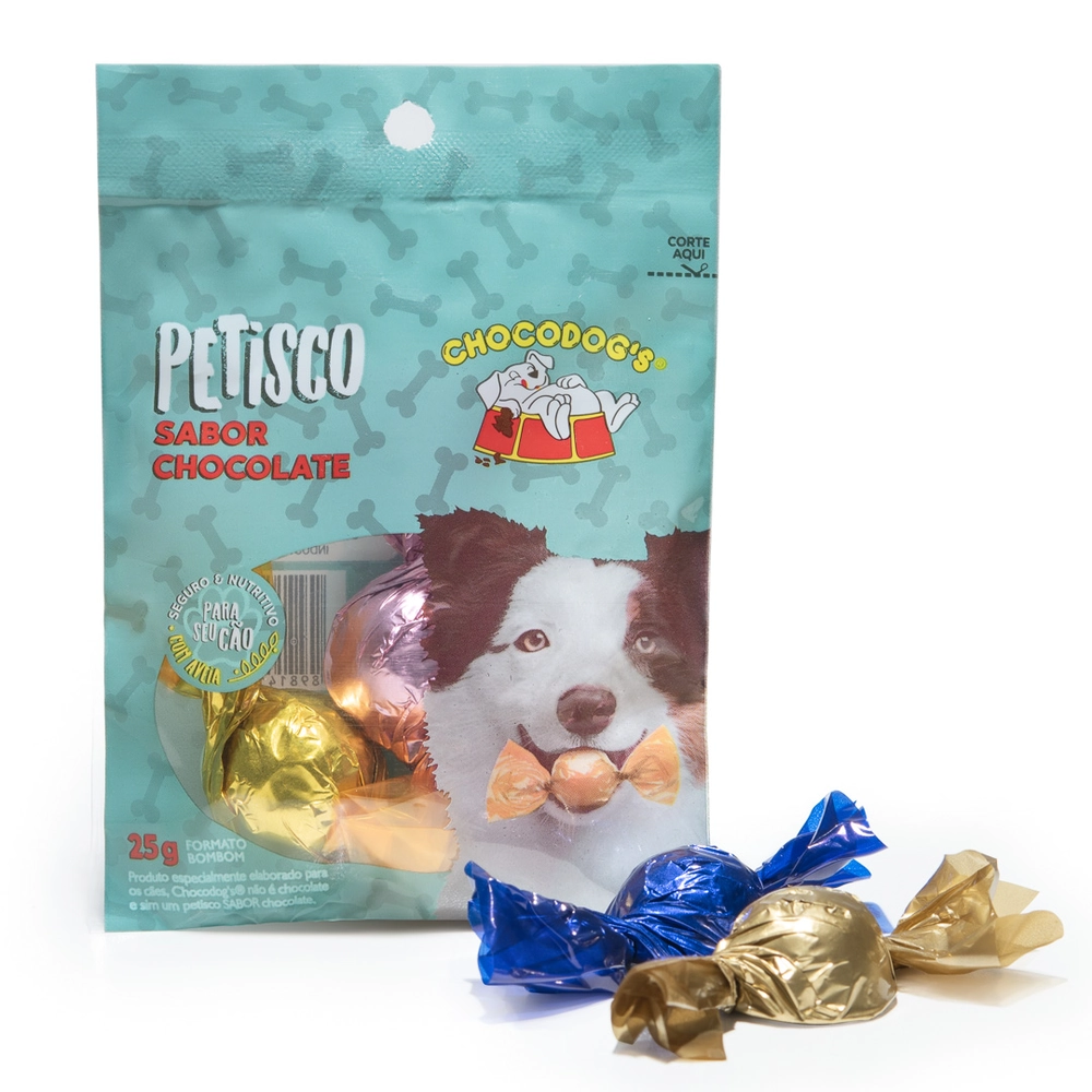 Snack Chocodog Para Cães Adultos E Filhotes Bombom