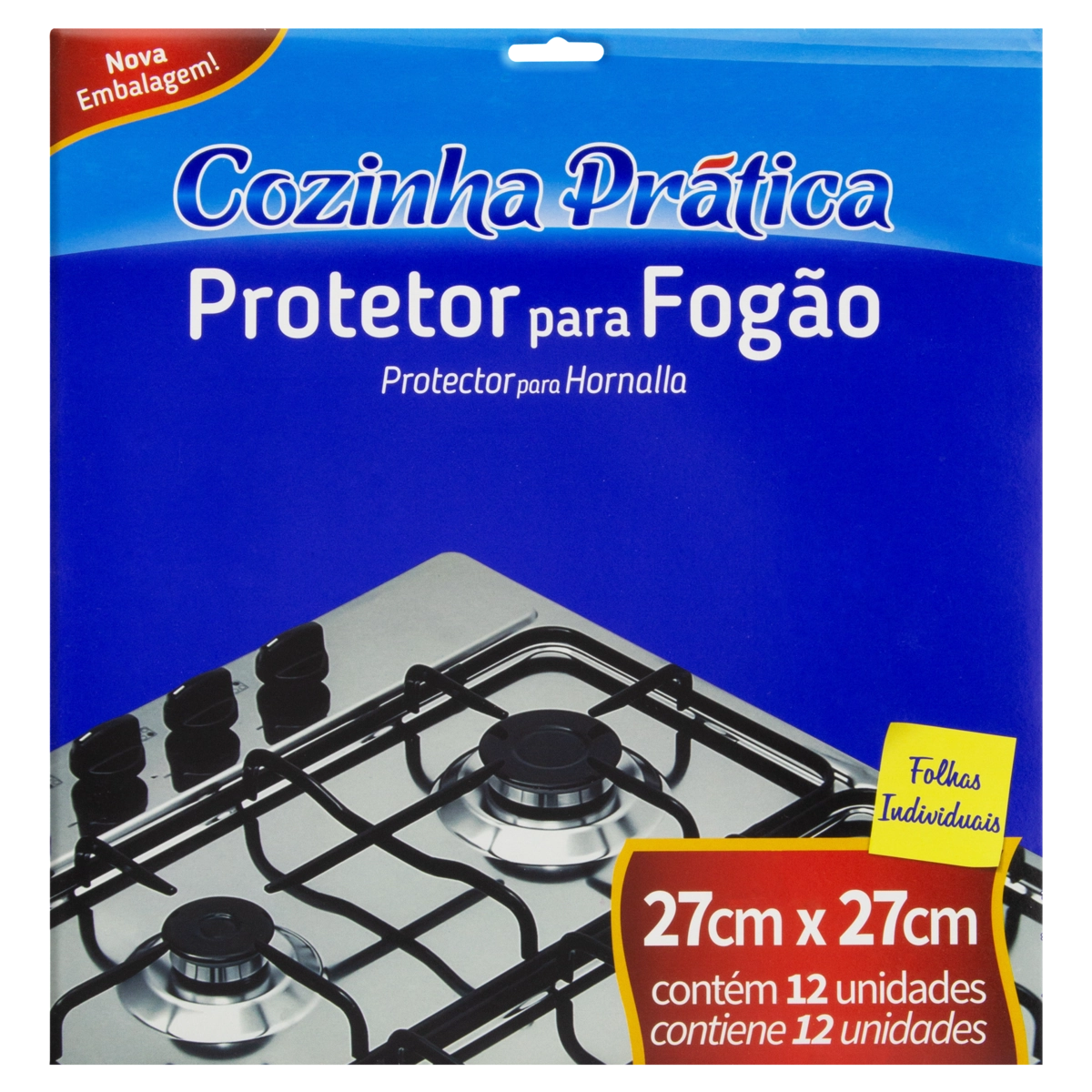 Protetor Para Fogão Cozinha Prática 27cm X 27cm 12 Unidades