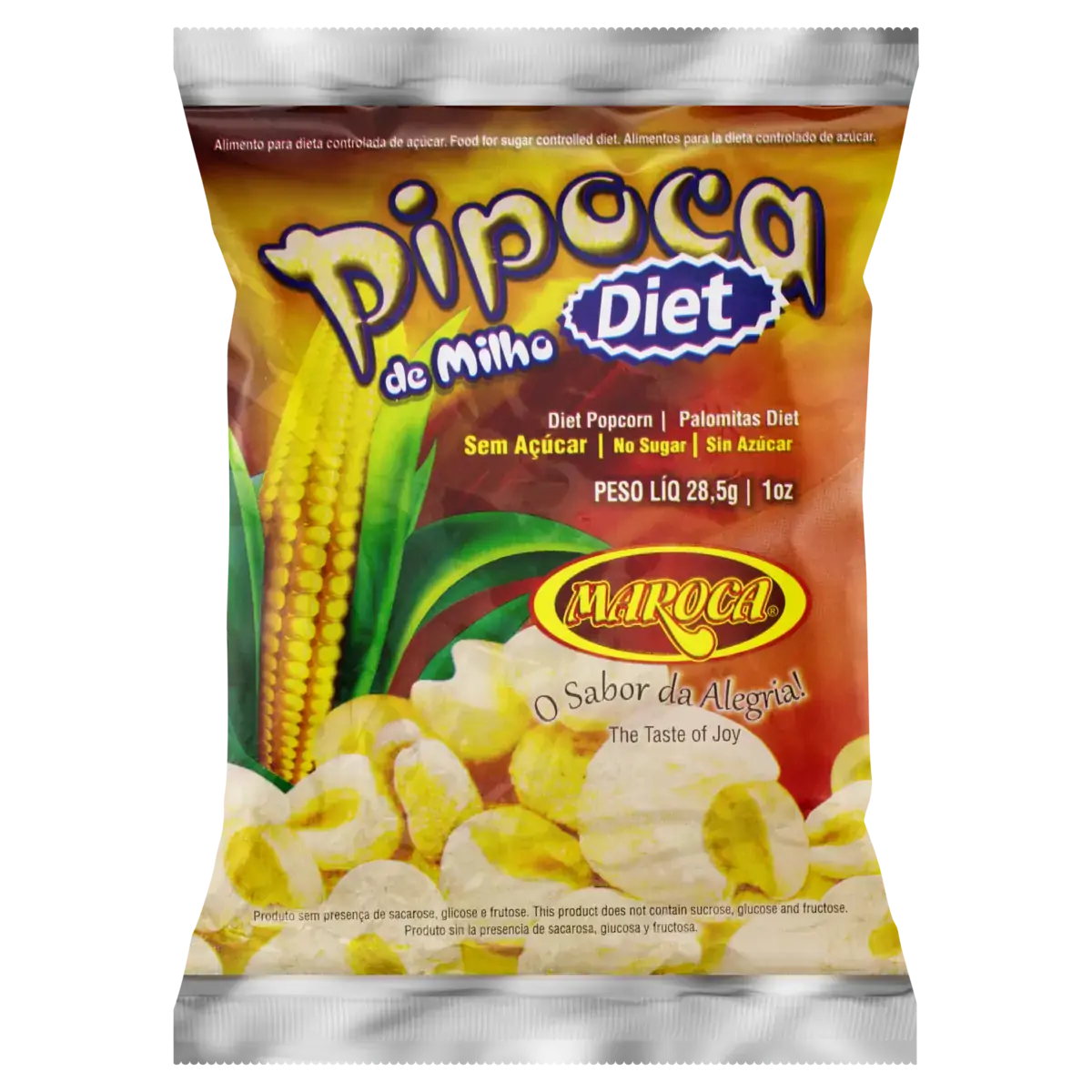 Pipoca Pronta Diet Maroca Pacote 28,5g