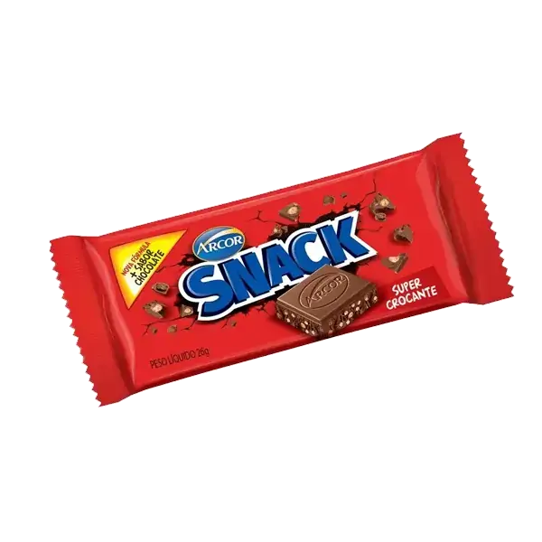 Chocolate Snack Arcor Super Crocante Ao Leite