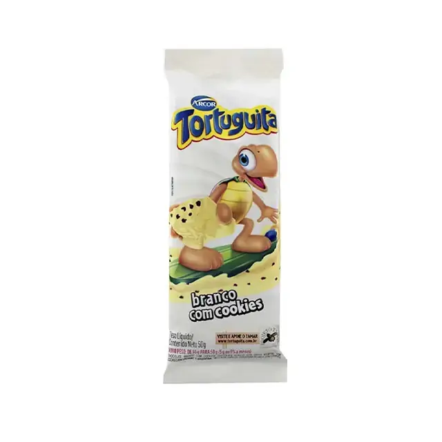 Chocolate Branco Tortuguita 50g C/cookies