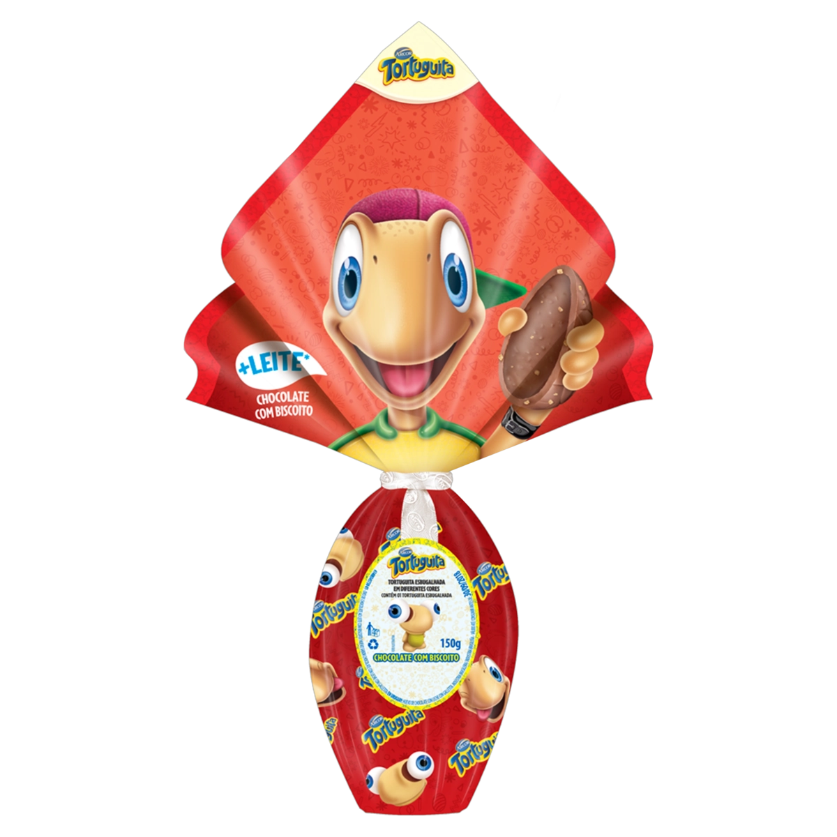 Ovo De Páscoa Com Biscoito Tortuguita 150g Vem Com Tortuguita Esbugalhada