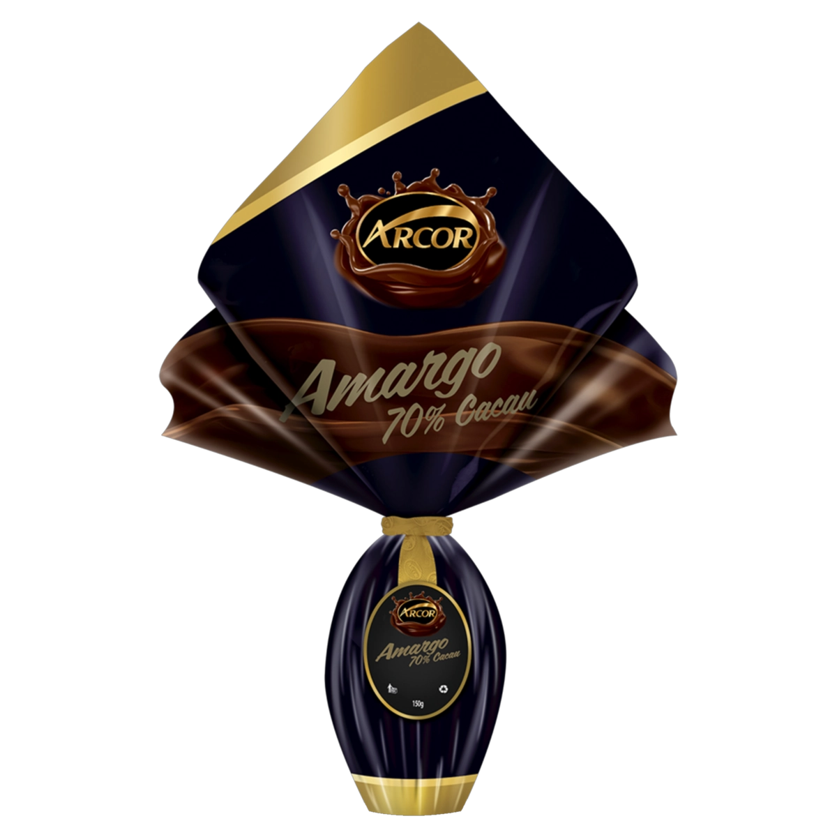 Ovo De Páscoa Amargo 70 Cacau Arcor 150g
