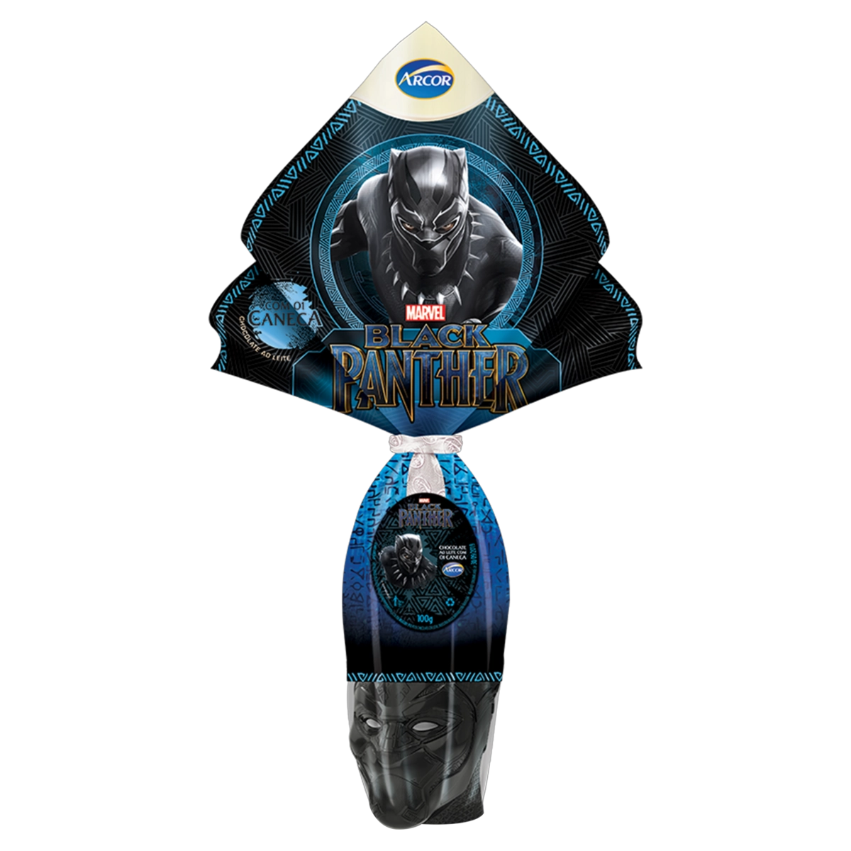 Ovo De Páscoa Ao Leite Black Panther Arcor 100g Vem Com Caneca