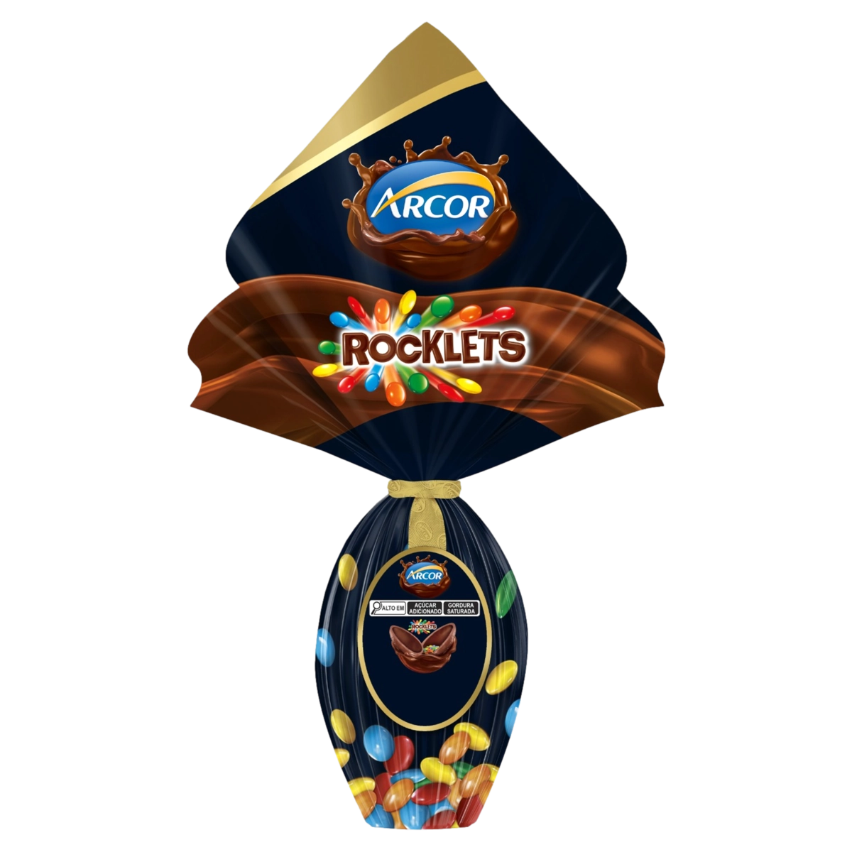 Ovo De Páscoa Ao Leite Rocklets Arcor 220g
