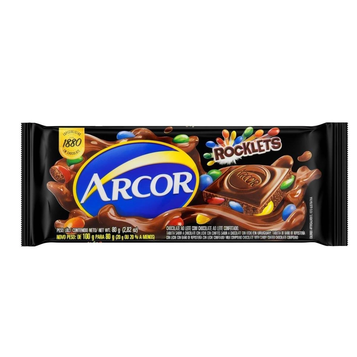 CHOC ARCOR ROCKL 80G