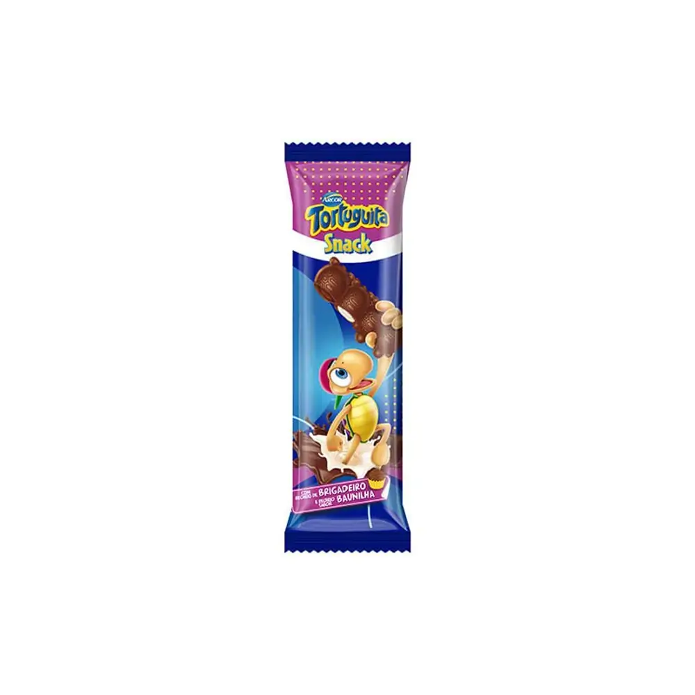 Chocolate Tortuguita Snack Brigadeiro E Baunilha 28g