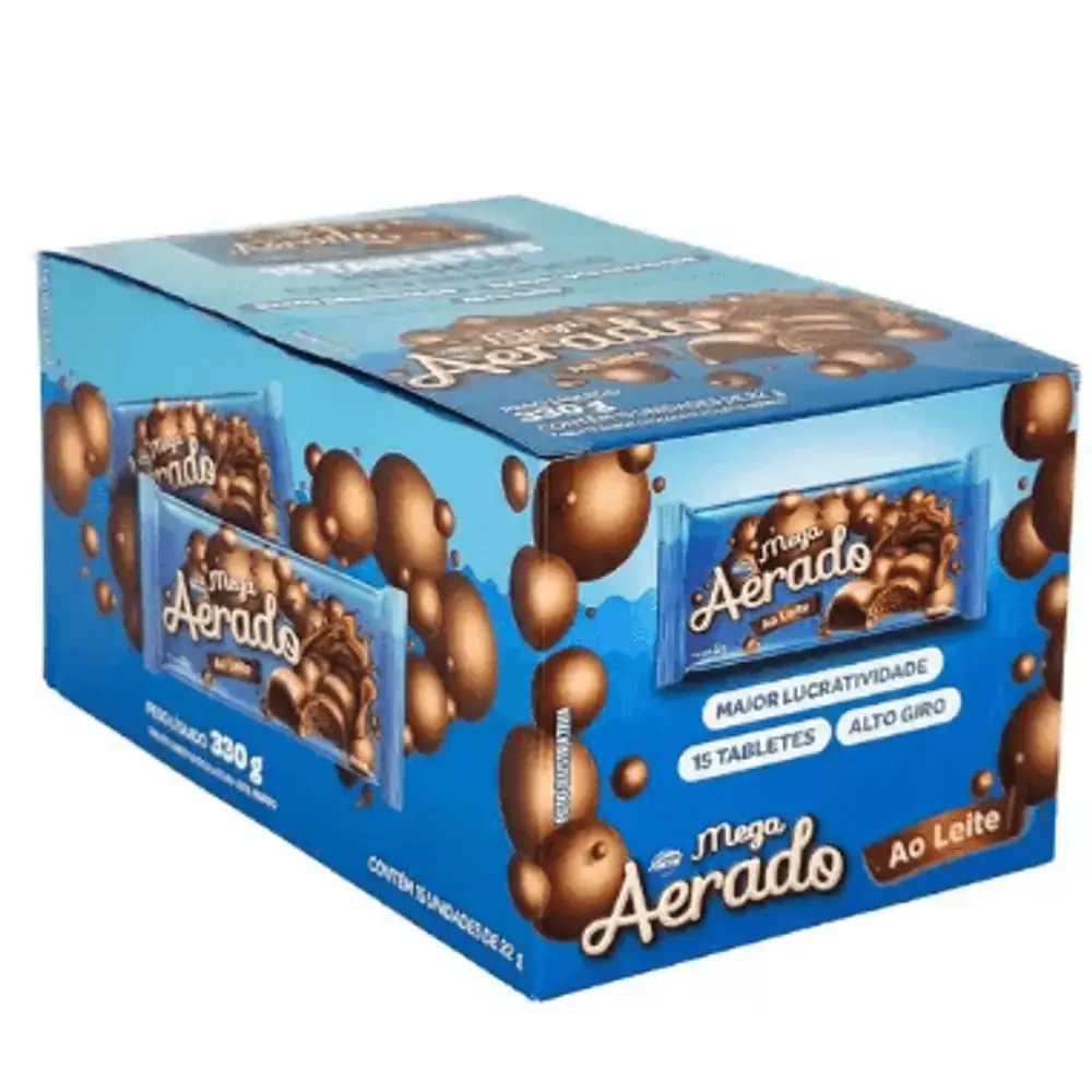 Choc Arcor Tb 22g Mega Aerado Ao Leite