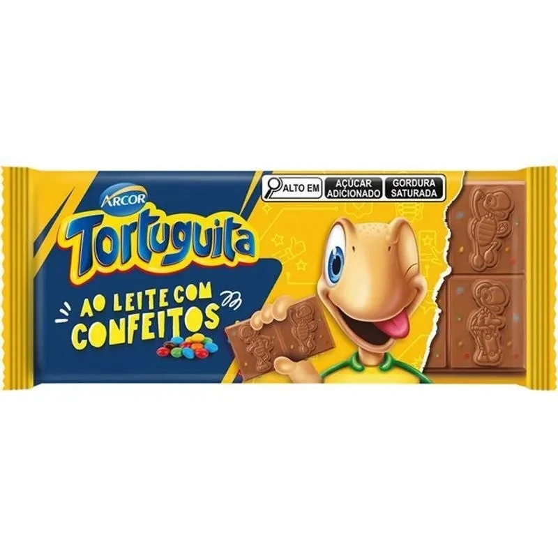 Tablete Tortuguita Confeitos 12x80gr
